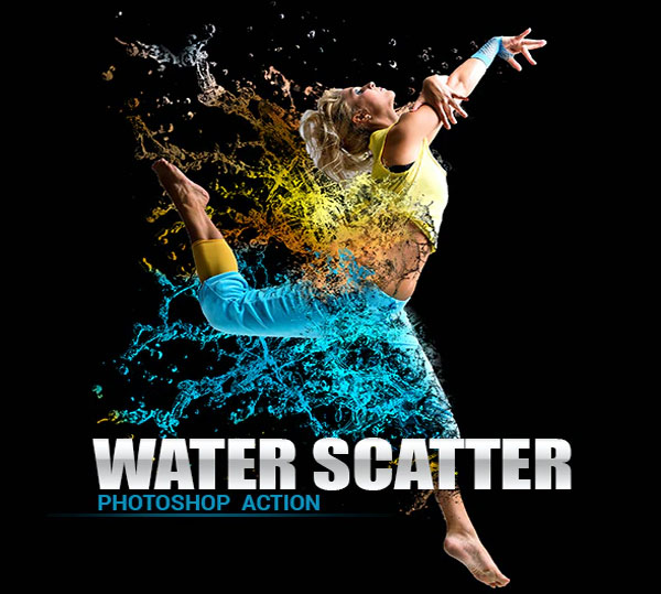Water Scatter Photoshop Action