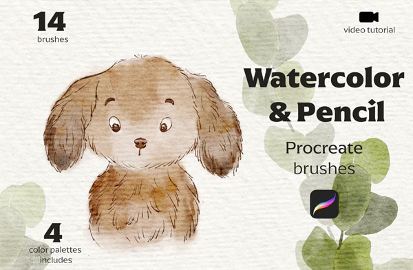 Watercolor & Pencil Brushes