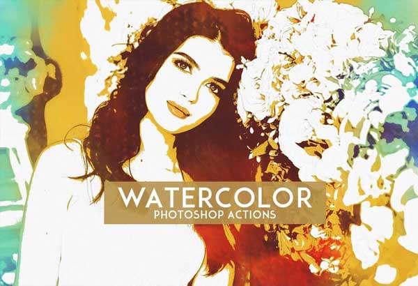 Watercolor Artistic Photoshop Actions