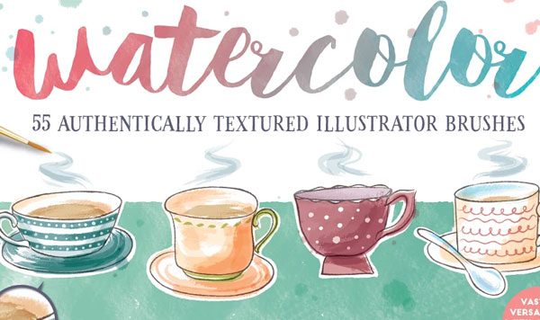 Watercolor Brushes For Photoshop Template