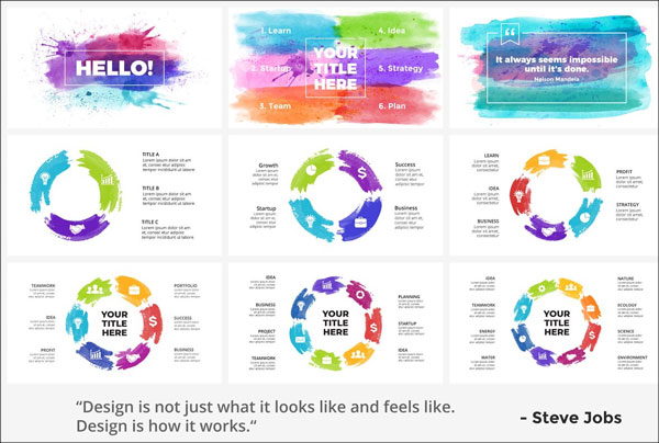 Watercolor Infographics PowerPoint Presentation
