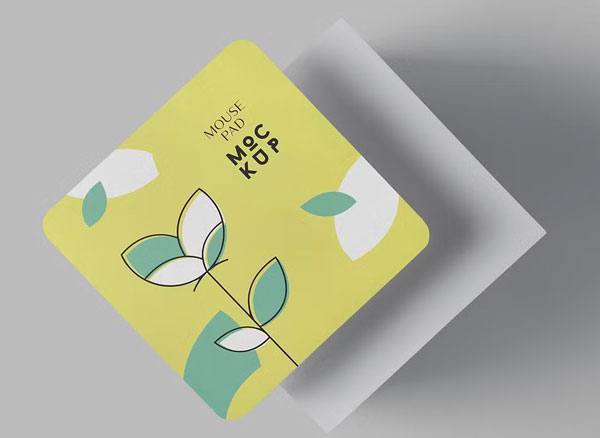 Watercolor Mouse Pads Mockup Design Template