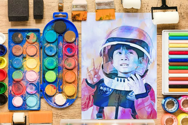 Watercolor Painting PS Effect
