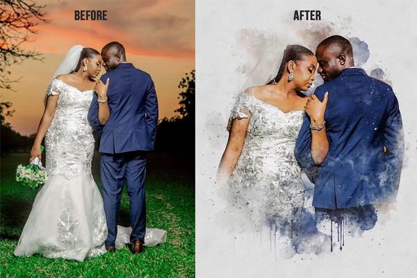 Watercolor Painting Photoshop Effect