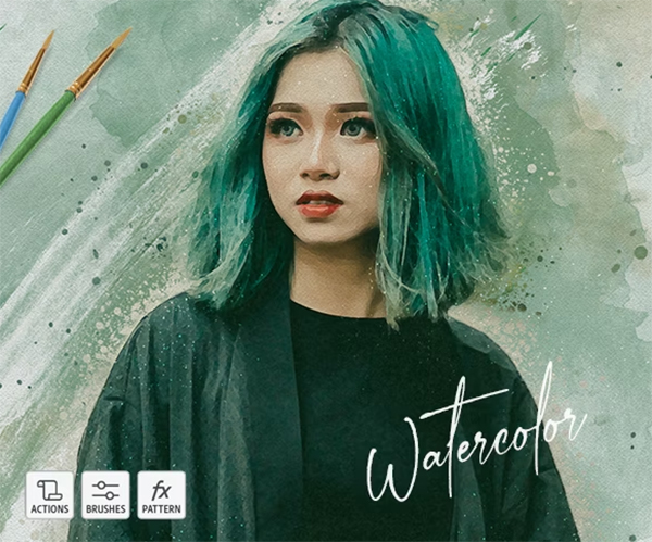 Watercolor Photoshop Actions