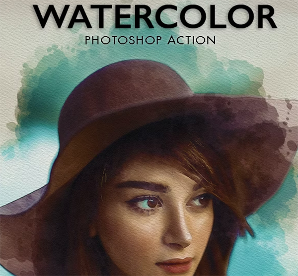 Watercolor Photoshop, PS Actions