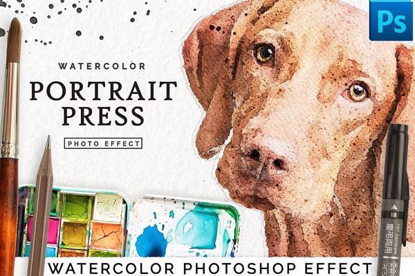 Watercolor Portrait Effect PRO