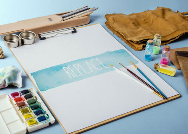 Watercolor Sketches Mockup Bundle