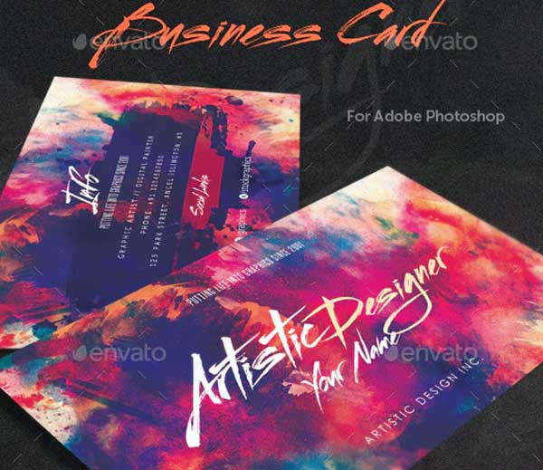 Watercolour Designer Business Card Templates