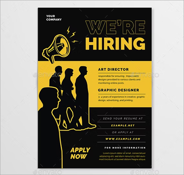 We Are Hiring Flyer Design
