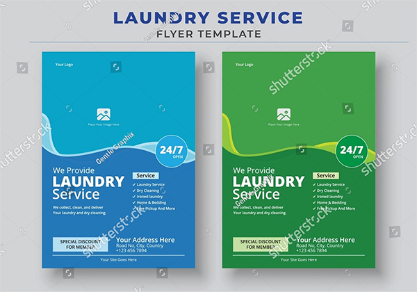 We Provide Laundry Service Poster & Flyer