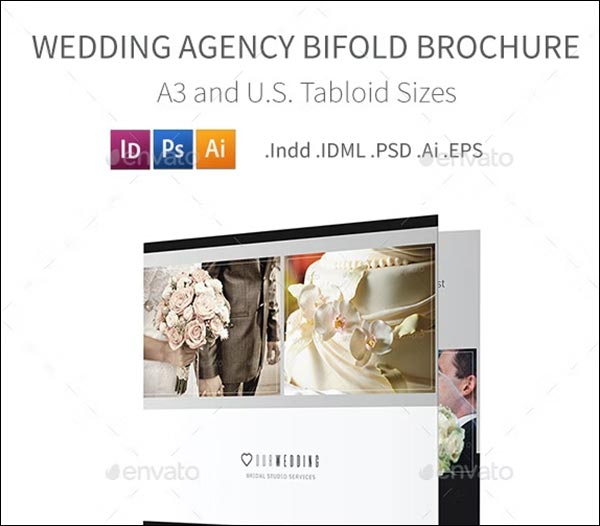 Wedding Agency Bifold Halffold Brochure