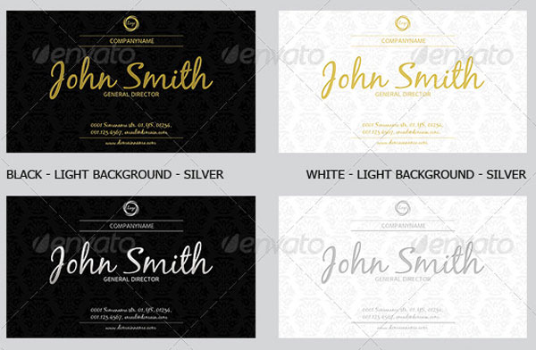 Wedding Luxury Business Cards Template