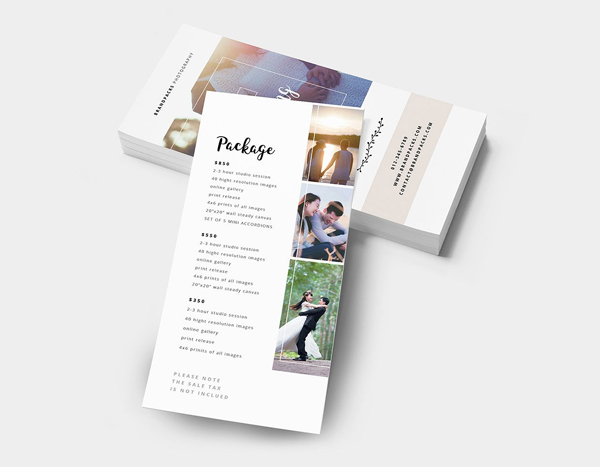 Wedding Photographer DL Card