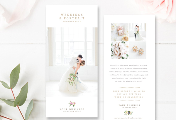 Wedding Photography Marketing Rack Card