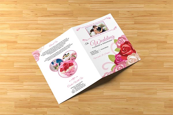 Wedding Planner Bi-Fold Brochure Template