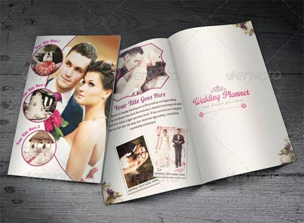 Wedding Planner Half-Fold Brochure Templates