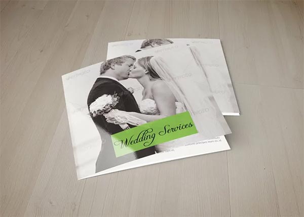 Wedding Planner Square PSD Trifold Brochure