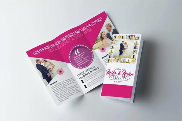 Wedding Planner Trifold PSD Brochure Template
