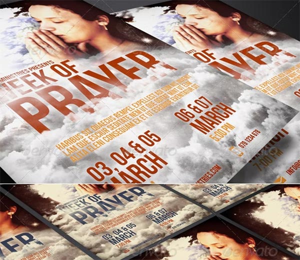 Week of Prayer of Poster and Flyer