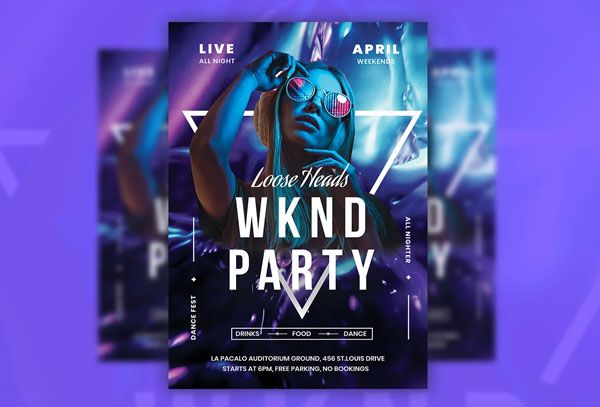 Weekend Party Flyer And Instagram Templates