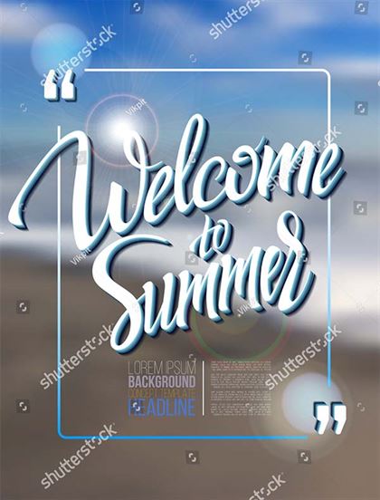 Welcome to Summer Party  Flyer