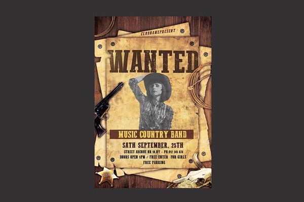 Western Movie Poster Template