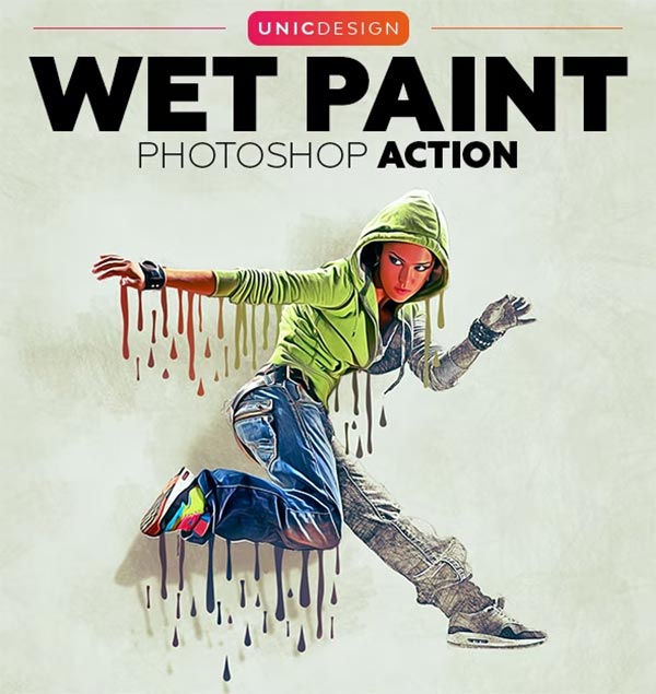 Wet Paint Photoshop Action
