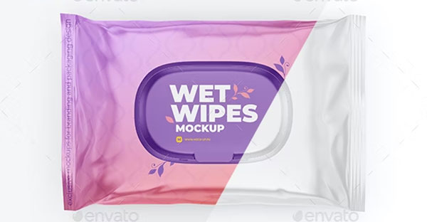 Wet Wipes Mockup Template