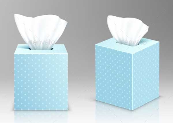 Wet Wipes Tissue Package Box Mockup