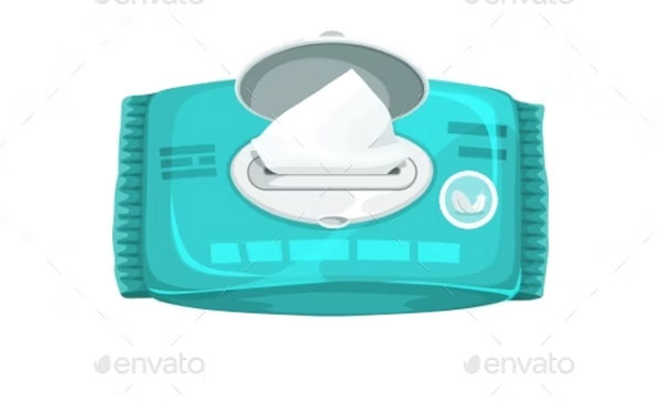 Wet Wipes Tissues Napkins Mockups