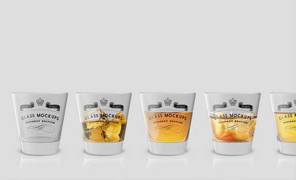 Whiskey Glass Mockup Template