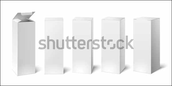 White Carton Box Mockups