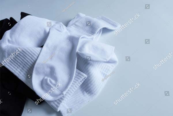 White Socks Mockup Free