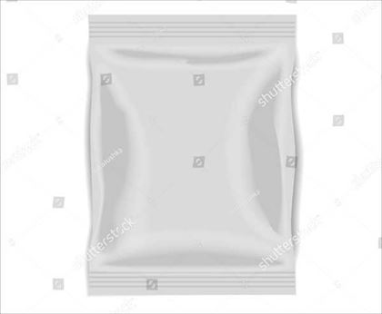 White Blank Plastic Bag Mockup
