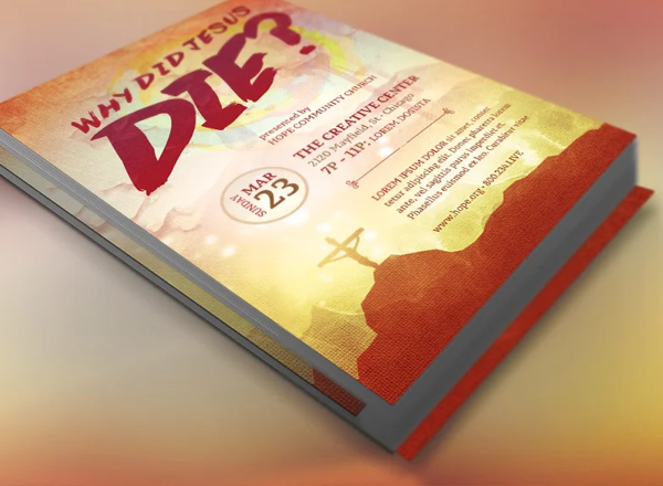 Why Jesus Died Flyer Template