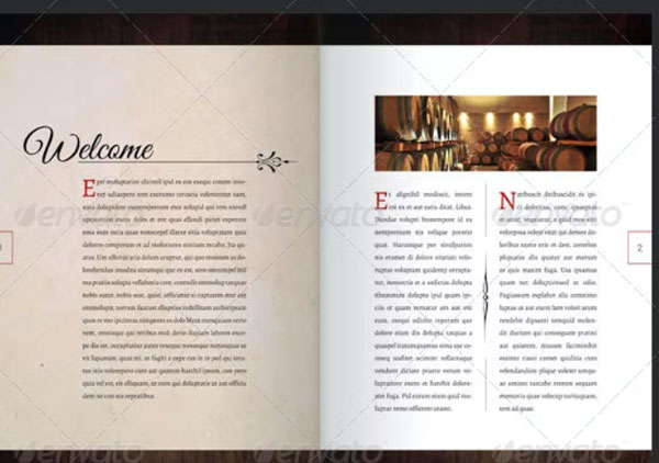 Wine Brochure Templates