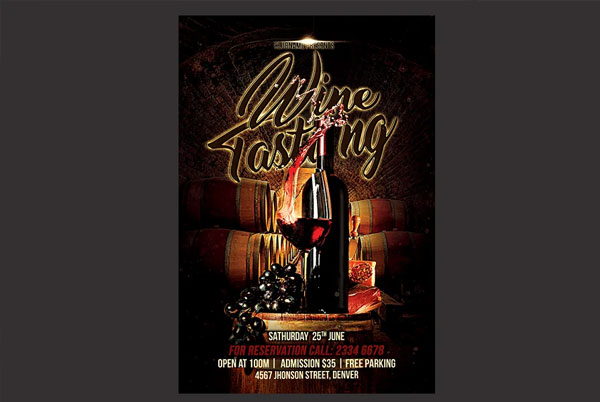 Wine Flyer Design
