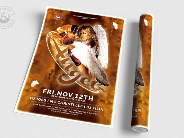 Wings Angels Flyer Template