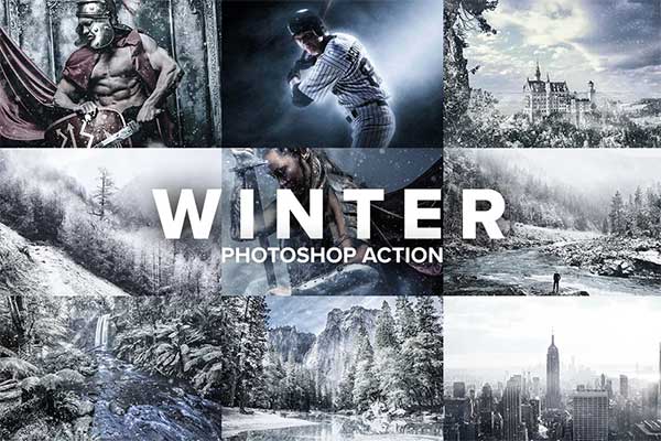 Winter Blizzard Photoshop Actions