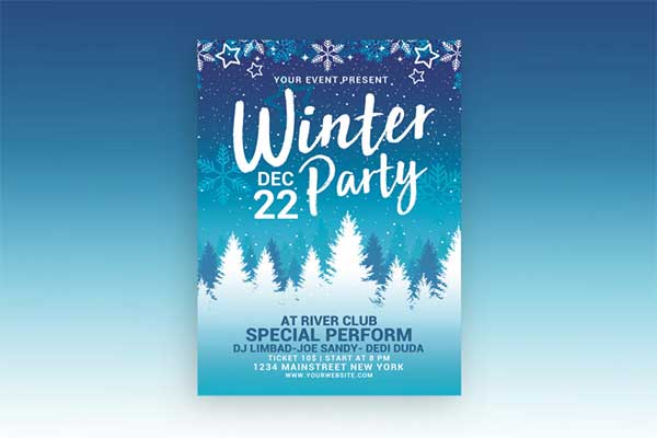Winter Party Flyer File