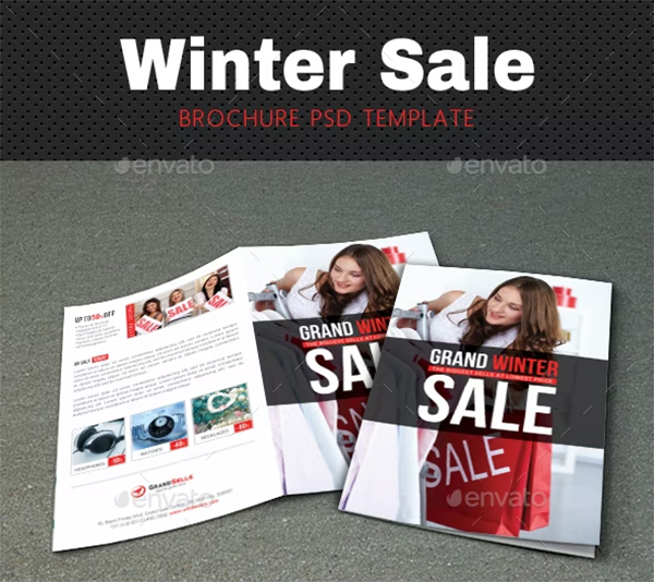 Winter Sale Brochure template