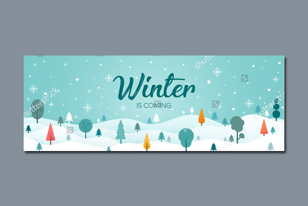 Winter Season Coming Facebook Banner