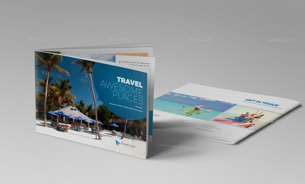 Winter Vacation Travel Agency Brochure and Catalog Template