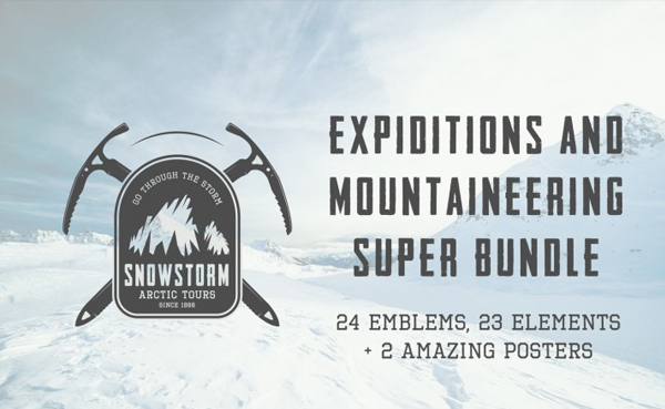 Winter Vintage Adventure Emblems