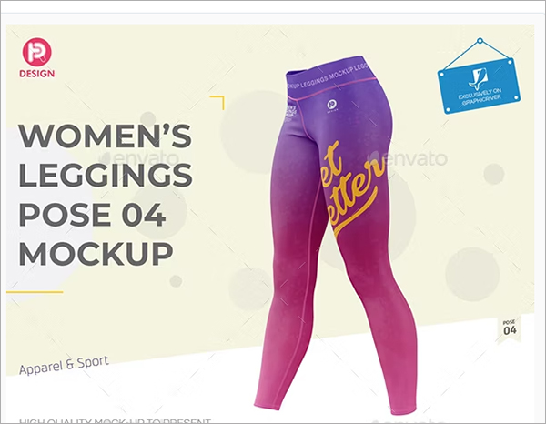 Women’s Leggings Mockup
