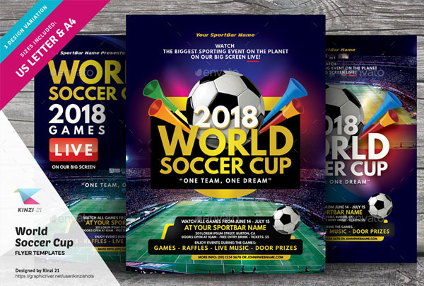 World Soccer Cup Flyer Templates