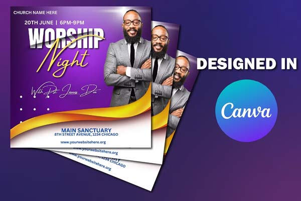 Worship Night Flyer Design Templates