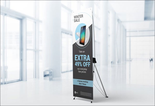 X-Stand Banner Mockups