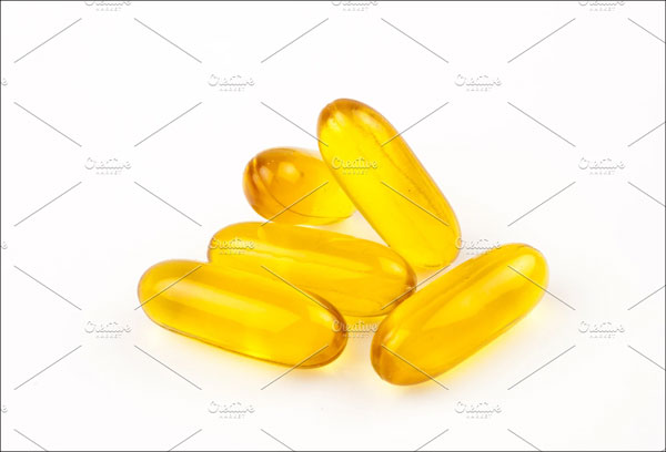 Yellow capsules Mockup